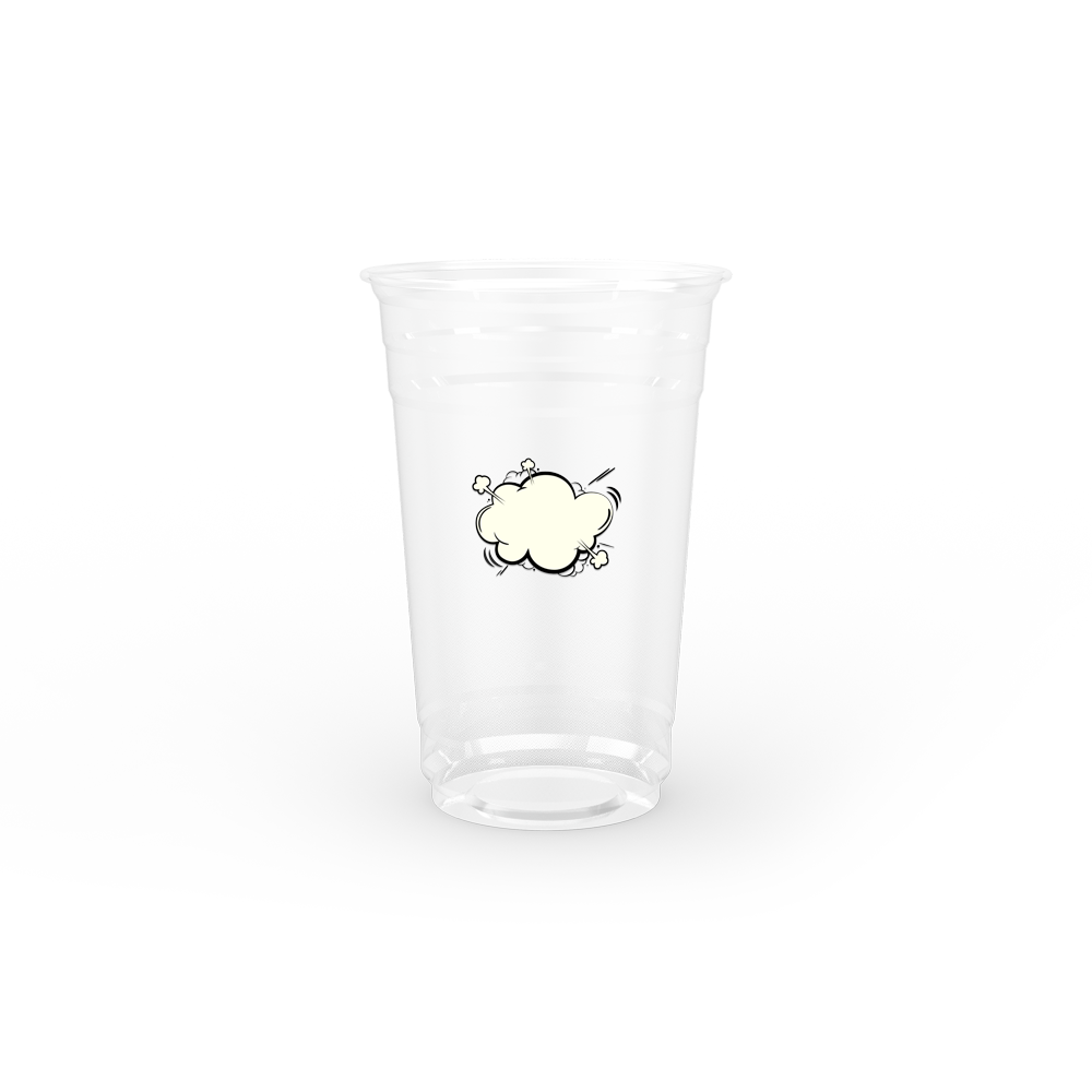 Clear Plastic Cups Tumbler with Lids and Straw | 750ml Transparent /  Translucent